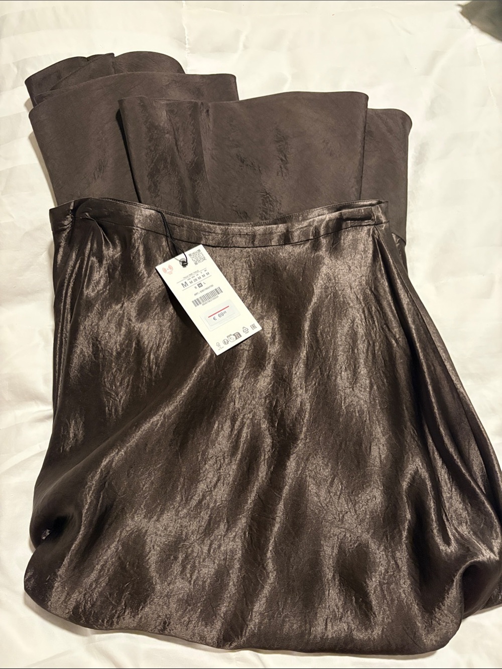 Zara Metallic Brown Maxi Skirt - Picture 2 of 4